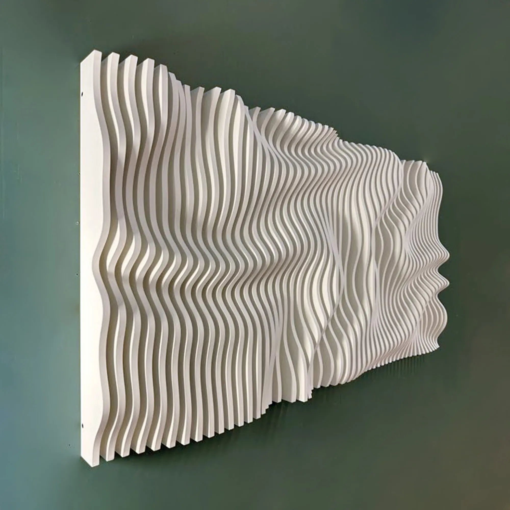 Lava, Abstract Wavy Parametric 3D Wall Decor  3D Wall Art.
